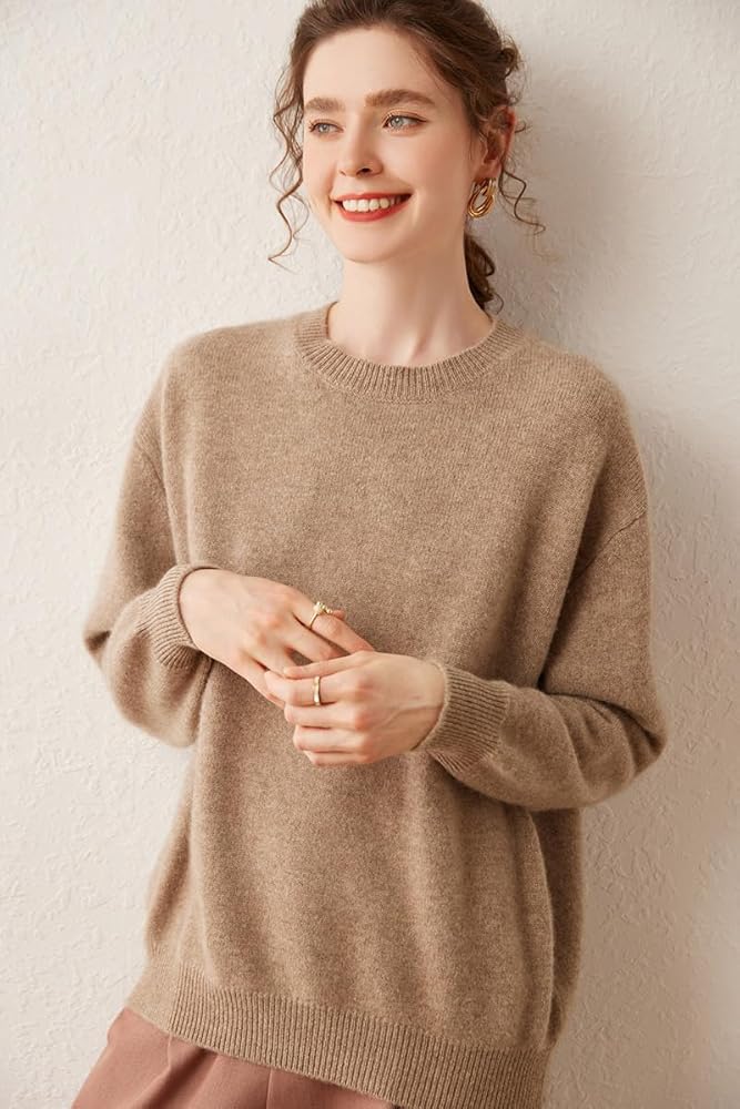 Amazon | [Aecsoc] レディース カシミヤ100％ニットセーター プル