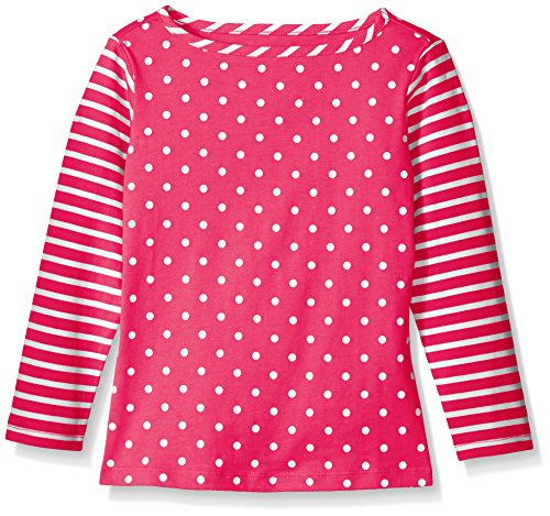 Scout + Ro Girls' Long-Sleeve Mixed-Print Jersey T-Shirt
