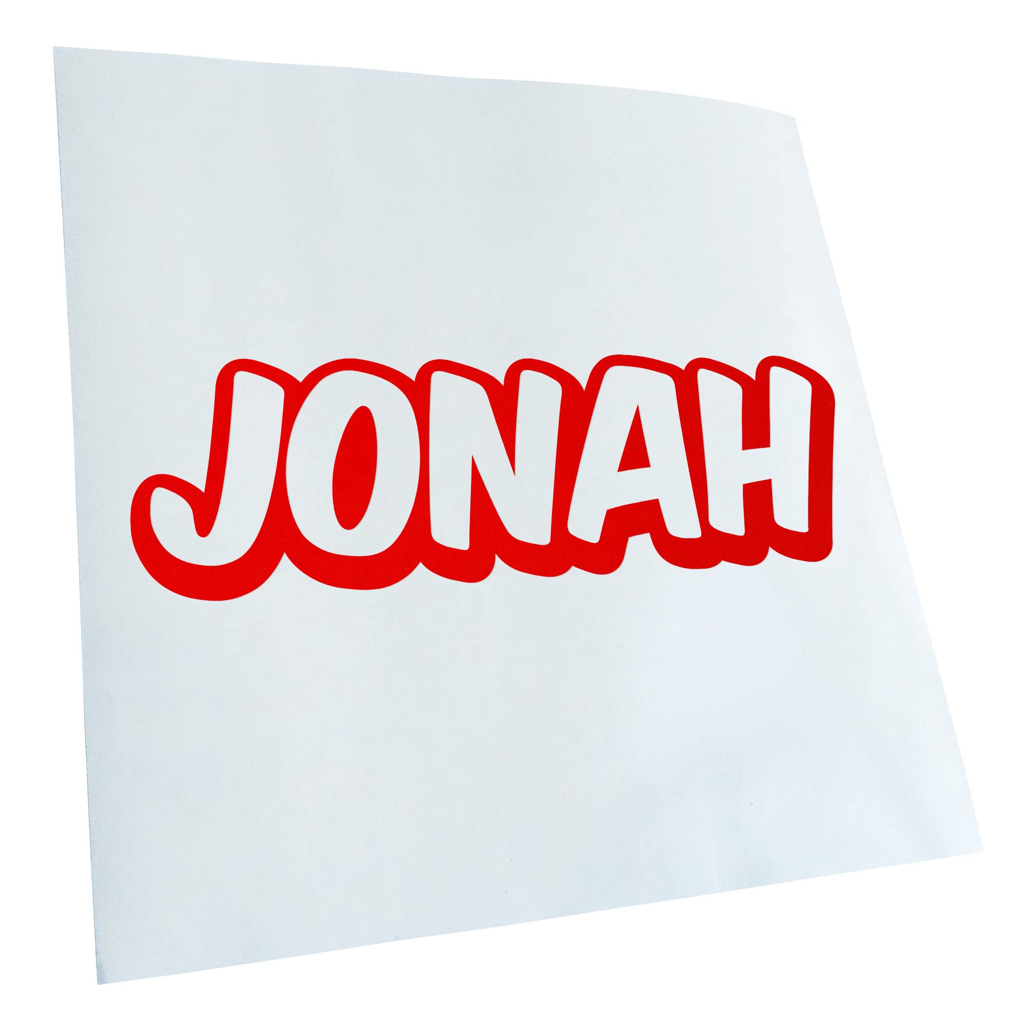 Kiwistar Jonah First Name Boys Stickers 25 Colours Neon Matt