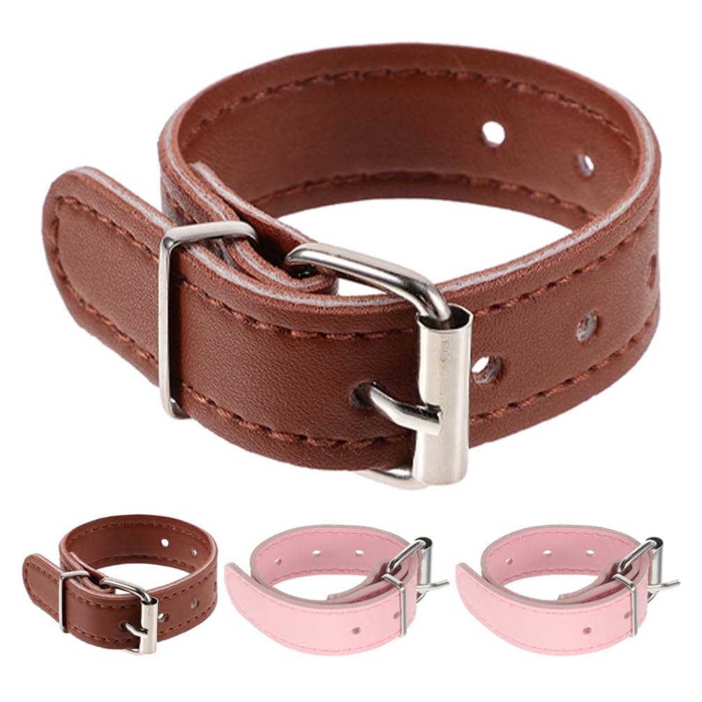 Veemoon 4pcs Bike Basket Straps: Rear Mounting Adjustable Belts for Kids - PU Bicycle Basket Fixing Belt - Sturdy Cycling Accessories 8.6x0.8x0.4inch