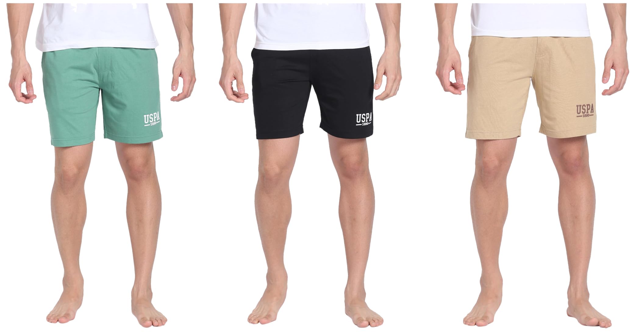Men's Board Shorts (IYBF-D01-PL-L_Malachite Green Men's Board Shorts (IYBF-A02-PL-L_Beige Men's Board Shorts (IYBF-002-PL-L_Black-image-7