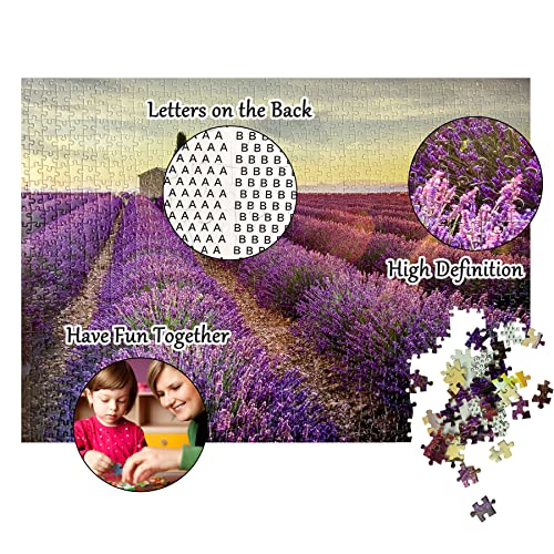 JMbeauuuty 1000 Piece Jigsaw Puzzles - Lavender Fields - Flower Puzzles for Adults 70x50cm, Big - Image 2