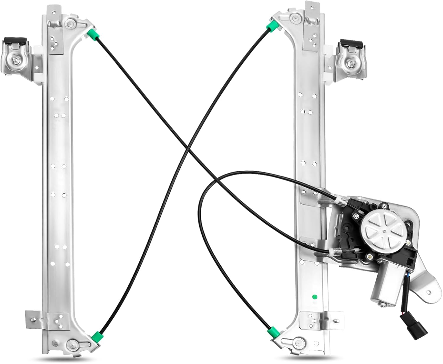 Rear Right Passenger Side Power Window Regulator with Motor Compatible with 2000 2001 2002 2003 2004 2005 2006 Chevy Silverado Suburban GMC Sierra Yukon XL 1500 2500 3500 HD Escalade, 741-579