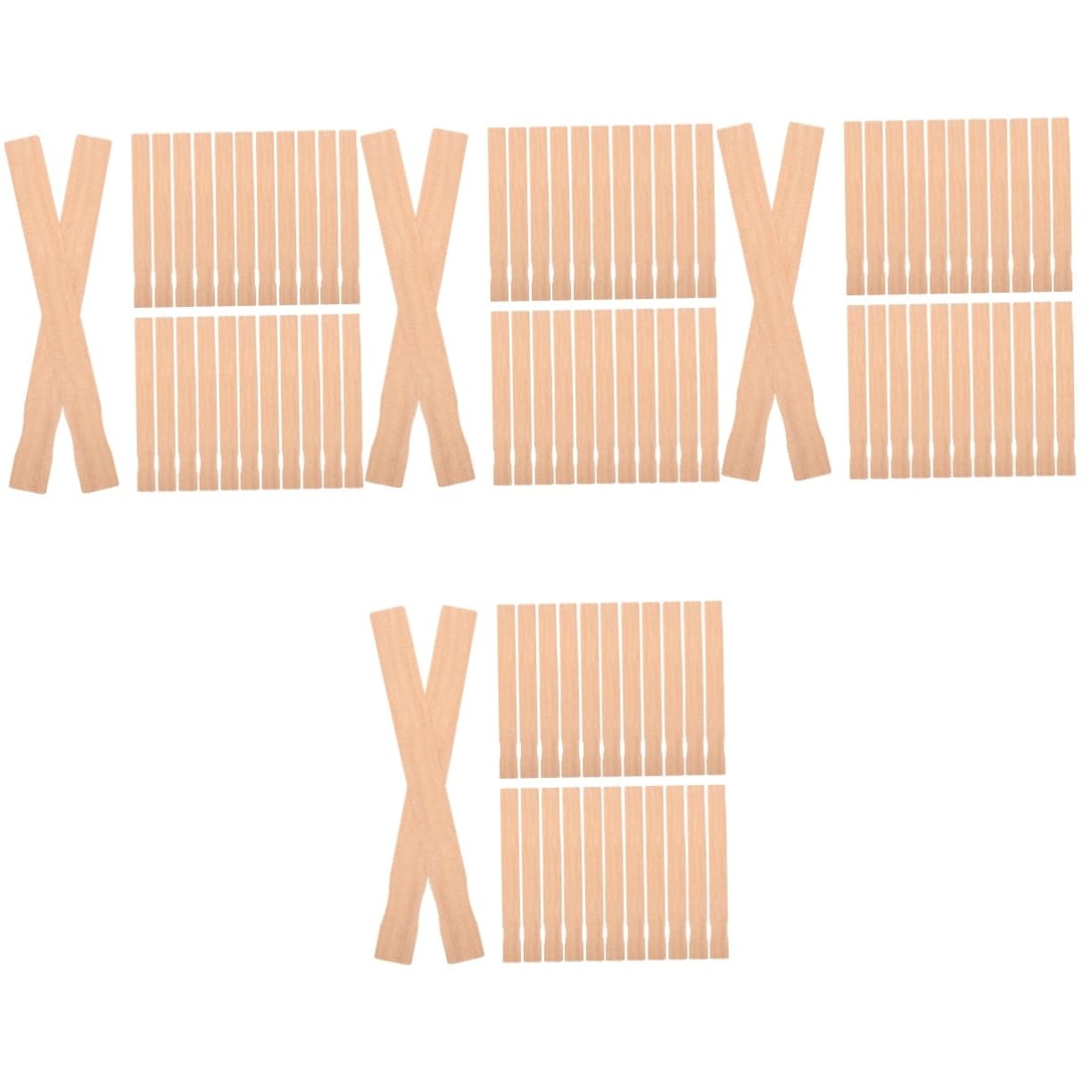 Amosfun 4 Ensembles De Peinture Artisanat Bâtonnets Bois Franc Des Bâtons Coloré Tiges Tige D'agitation De Peinture En Bois Outil De D'agitation Réutilisable 25 Pièces * 4