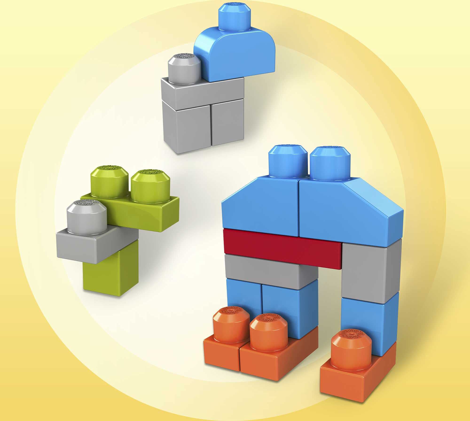 Mega Bloks First Builders Boîte en Forme de Chiot, Briques et Jeu de Construction, 25 Pièces, Jouet pour Bébé et Enfant de 1 à 5 Ans, GFH49 Mega Bloks First Builders Boîte en Forme de Chiot, Briques et Jeu de Construction, 25 Pièces, Jouet pour Bébé et Enfant de 1 à 5 Ans, GFH49