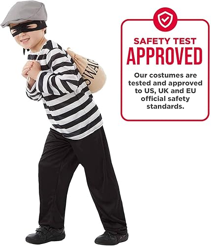 Miniatura 4 de fun shack Kids Robber Costume For Kids, Kids Bank Robber Costume, Kids Robber Halloween Costume, Robbers Costume Kids