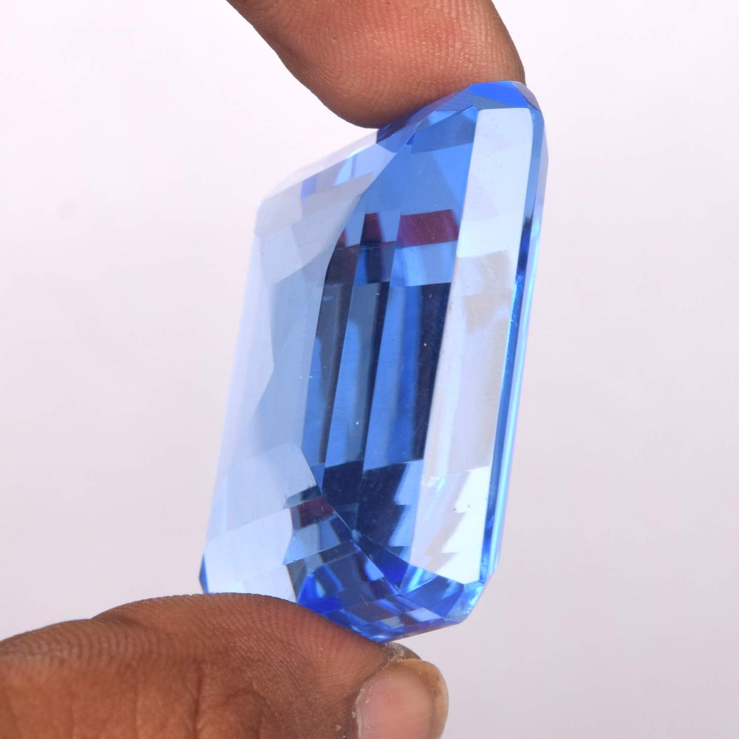 GEMHUB Gemstones For Jewerly Pink Topaz | Green Amethyst | Blue Topaz | Color-Change Alexandrite Pear | Square | Cushion Jewelry Making