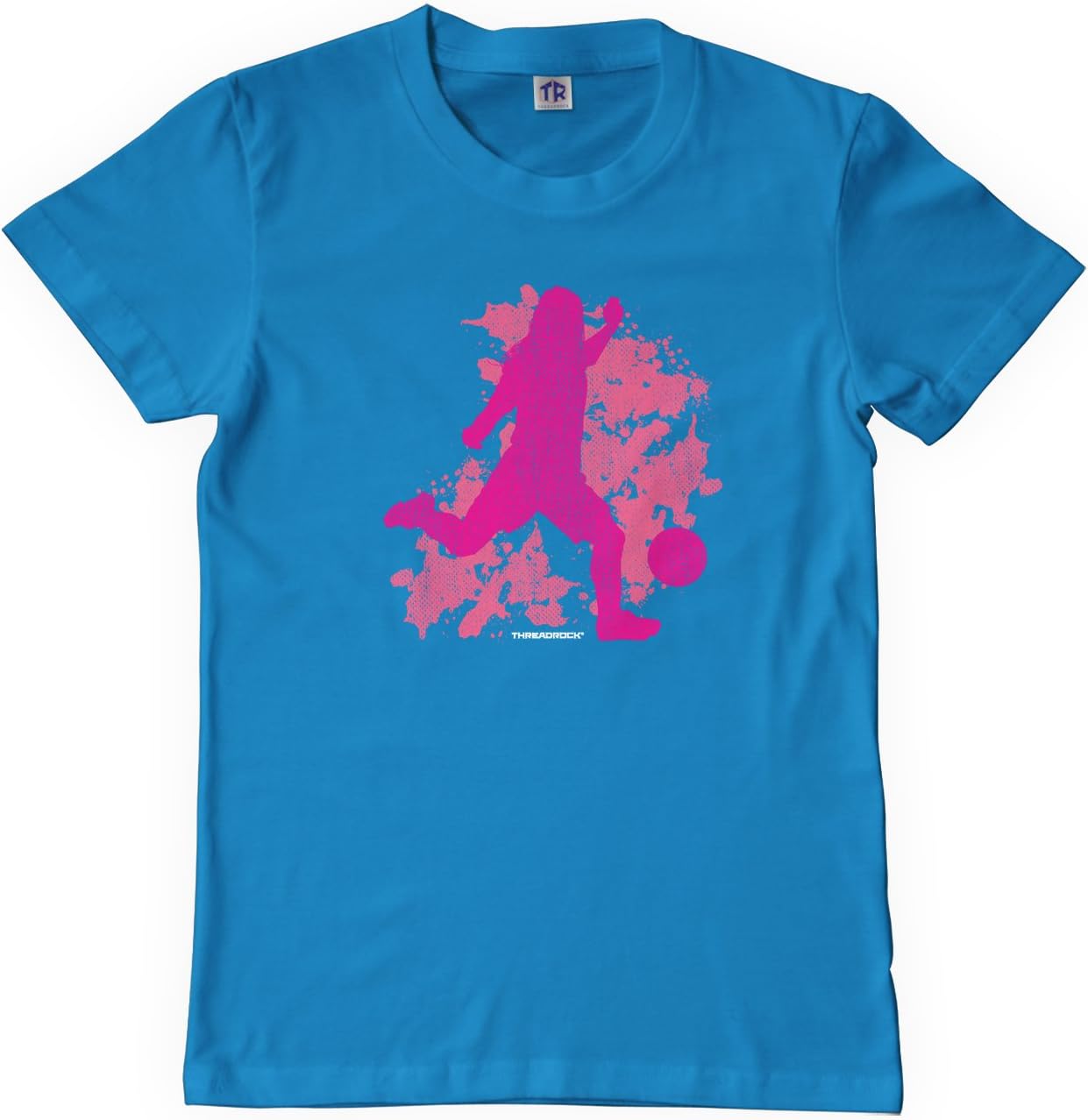 Threadrock Big Girls' Soccer Player Youth T-Shirt