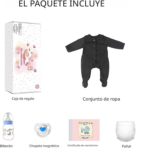 Miniatura 3 de CHAREX Muñecas de bebé Reborn – Muñeca de bebé realista de 18 pulgadas, muñecas de bebé de la vida real, bebé recién nacido, juguete de regalo de