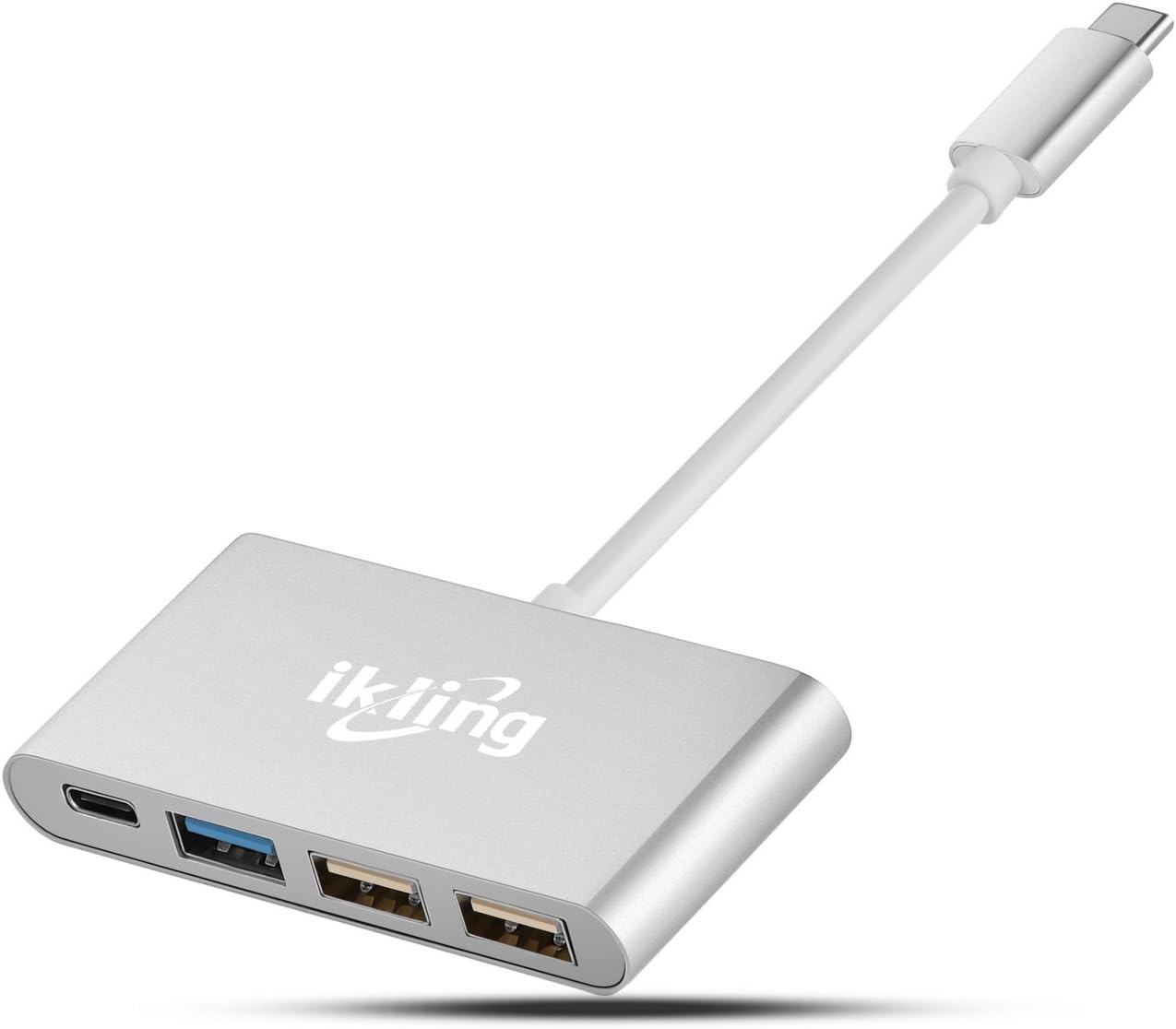 USB C Hub Multiport Adapter - ikling USB C to USB Hub with USB Type C Charging, USB 3.0, USB 2.0 for New MacBook, Lenovo Yoga, ChromeBook Pixel and Huawei Mate 10, Galaxy S8 and More Type C Devices