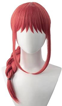 Amazon.co.jp: マキマ コスプレウィッグ お下げ かつら 小物