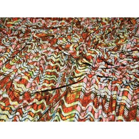 Minerva Crafts Orange/Multi Stretch Jersey Fabric Cover
