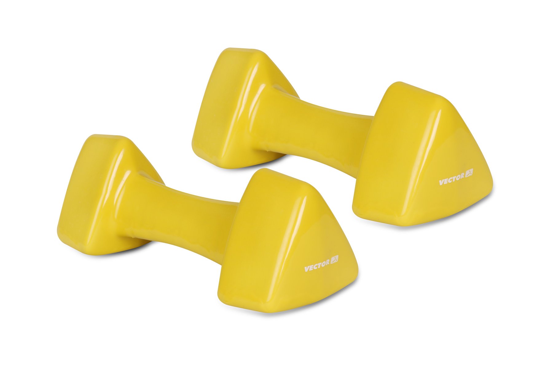 Vector X PVCDUMBTRISHAPE4 - Set di manubri, 4 kg, colore: Giallo