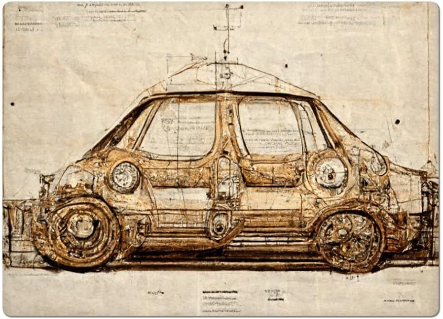 Best Car Car Magnet 2 PCS - Car Drawing Car Magnet - Graphic Sticker