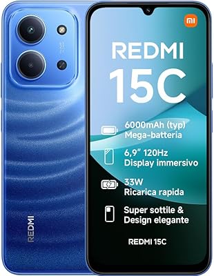 XIAOMI Redmi 15C, Smartphone 4+256GB, Display 6,9