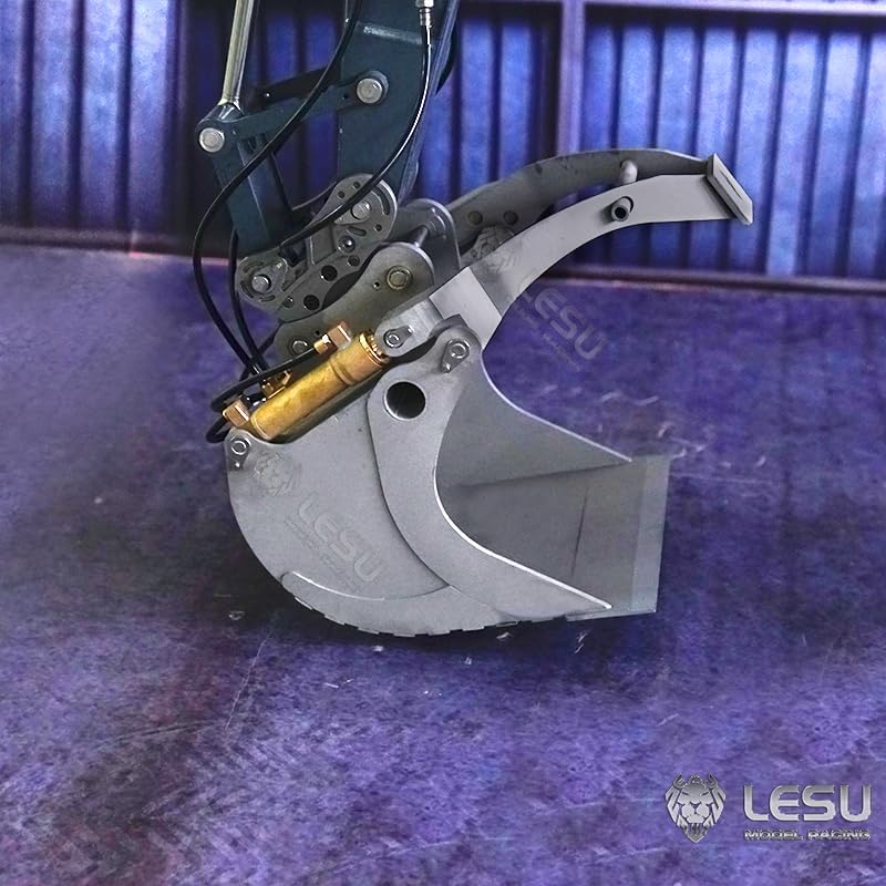 LESU Metal Grab Bucket for 1/14 Carter374 374F Hydraulic RC Excavator Model RC Car Parts