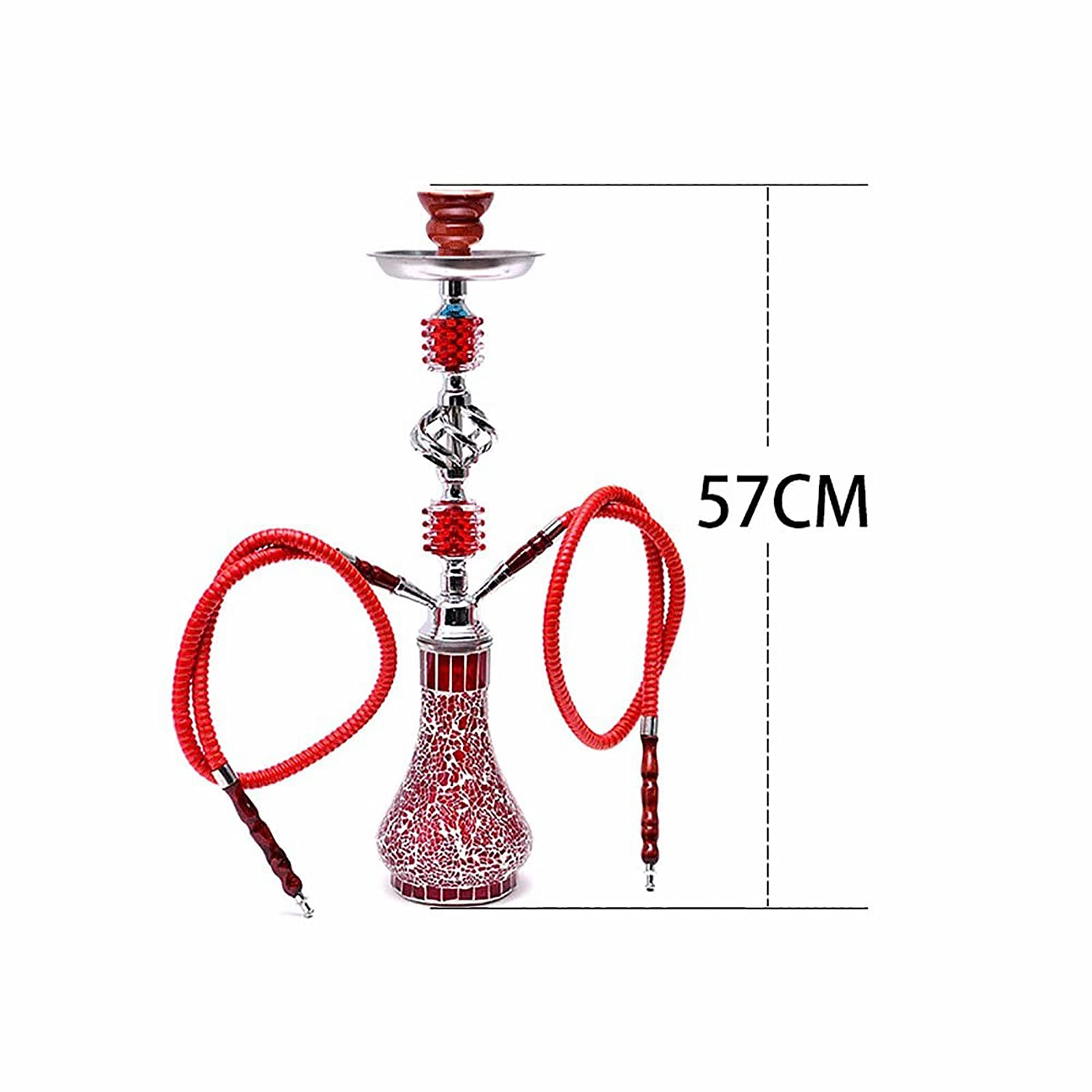 Kit De Cachimba Moderno, 2 Pipas De Agua De Manguera, Diseño Portátil Kit De Cachimba Moderno Con Accesorios De Cachimba, Adecuado Para Uso En El Hogar Y En Fiestas blue