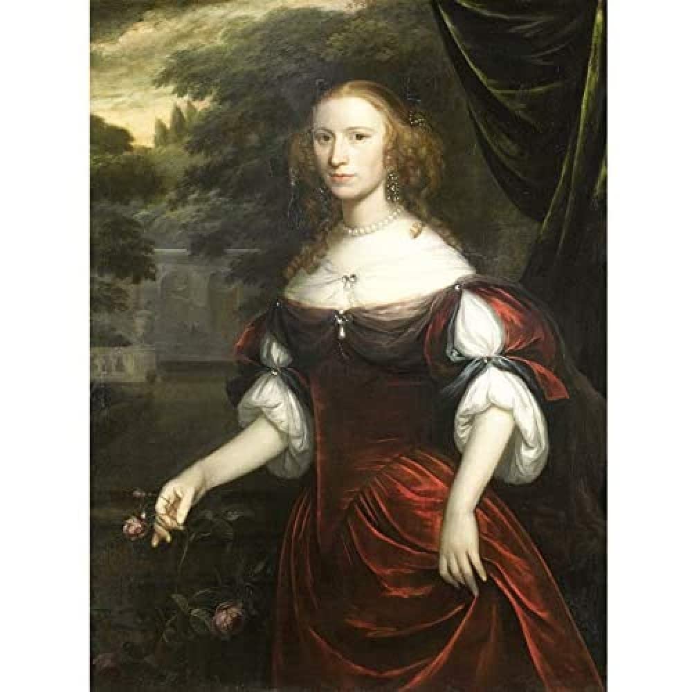 Artery8 Verelst Portrait Woman Unframed Wall Art Print Poster Home Decor Premium