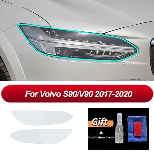 Miniatura 10 de Película protectora para faros delanteros de coche, adhesivo TPU transparente negro, para Volvo XC90 XC60 XC40 V60 V90 S60 S90 Accesorios