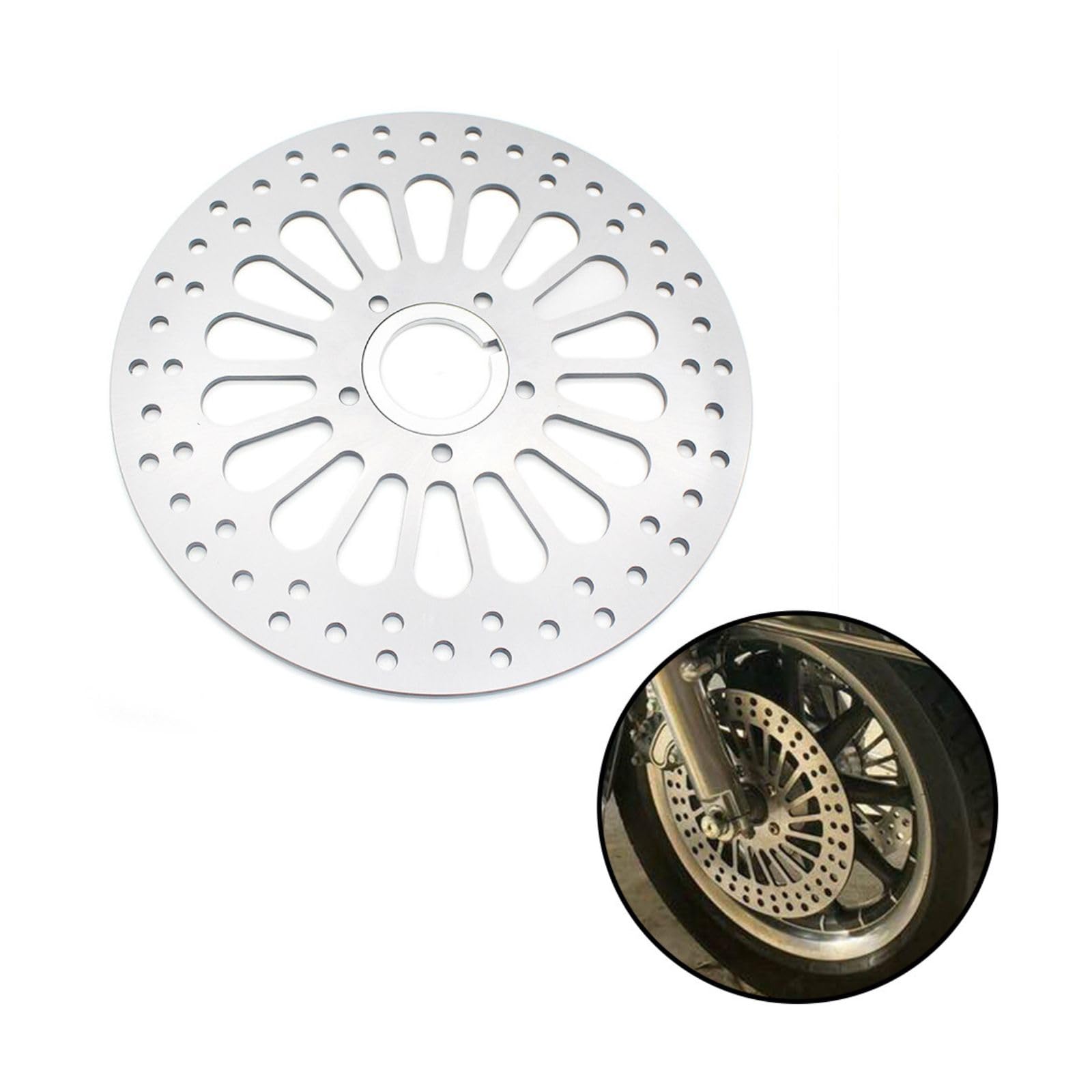 Amazon | URmotorparts オートバイ用フロントブレーキローター