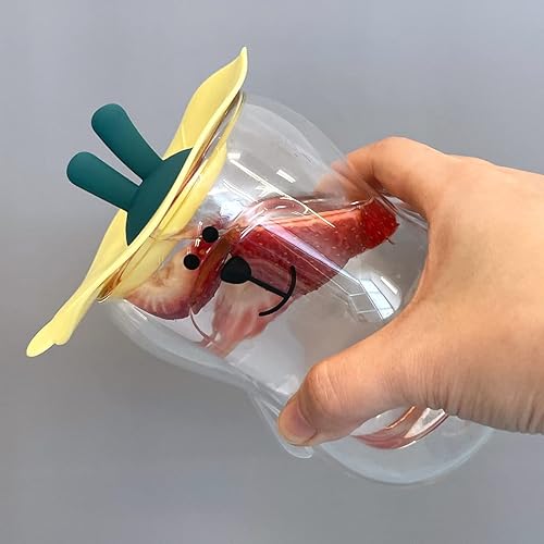 Miniatura 5 de Tapas de taza de silicona Wrapables, cubiertas de taza herméticas antipolvo para bebidas calientes y frías (juego de 6), orejas de conejo
