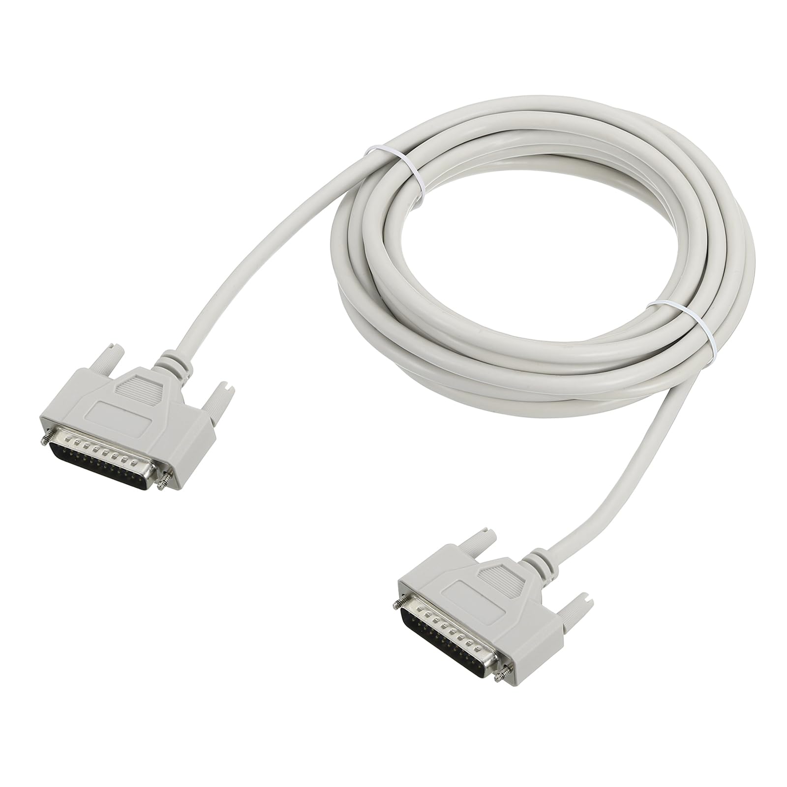 QUARKZMAN Cavo Stampante Porta Parallela DB25 25 Pin 8.9ft(2.7m) Convertitore Maschio A Maschio DB25 Con Connettori Nichelati Per Scanner Stampanti Beige