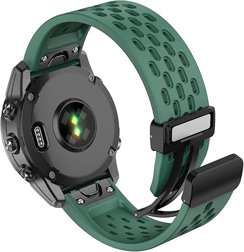 ISABAKE Correa de reloj de silicona Air-holes para Garmin Fenix 7Fenix 6Fenix 6 ProFenix 5Fenix 5 Plus, correa deportiva suave de ajuste rápido de ISABAKE Correa de reloj de silicona Air-holes para Garmin Fenix 7Fenix 6Fenix 6 ProFenix 5Fenix 5 Plus, correa deportiva suave de ajuste rápido de