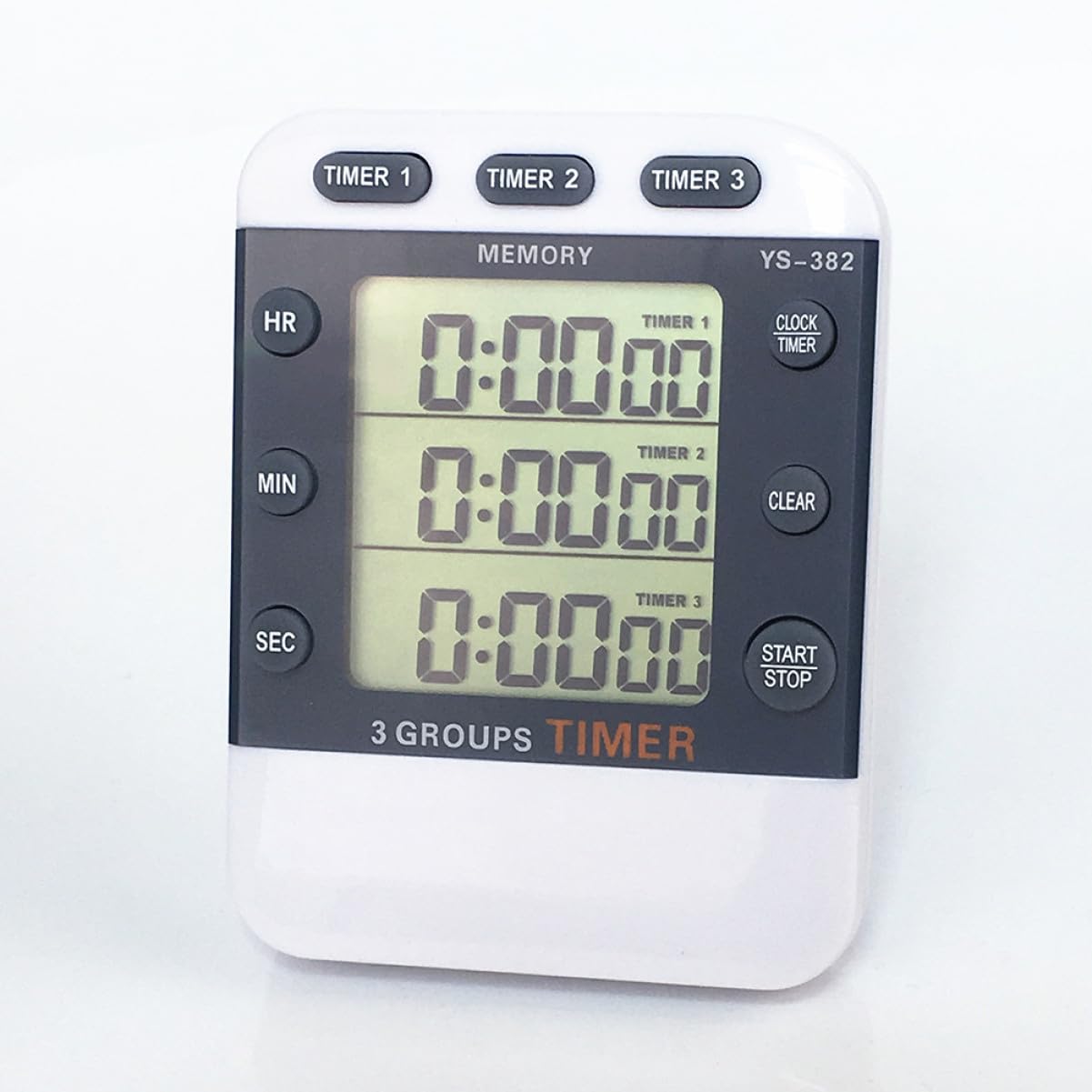 Cronómetro Deportivo Digital Pantalla de 3 Líneas y Temporizador de Cuenta Regresiva para Cocina, Plástico Duradero, Fácil de Usar en Cocina