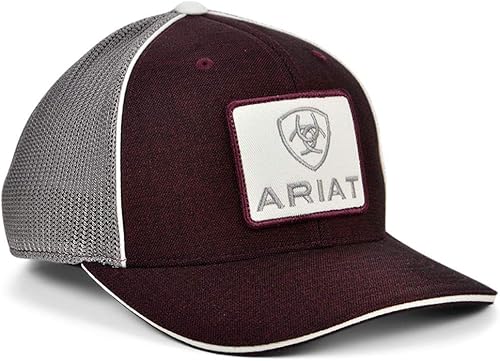 Miniatura 2 de Ariat Mens A300004809 Gorra de parche para hombre OSFM Borgoña
