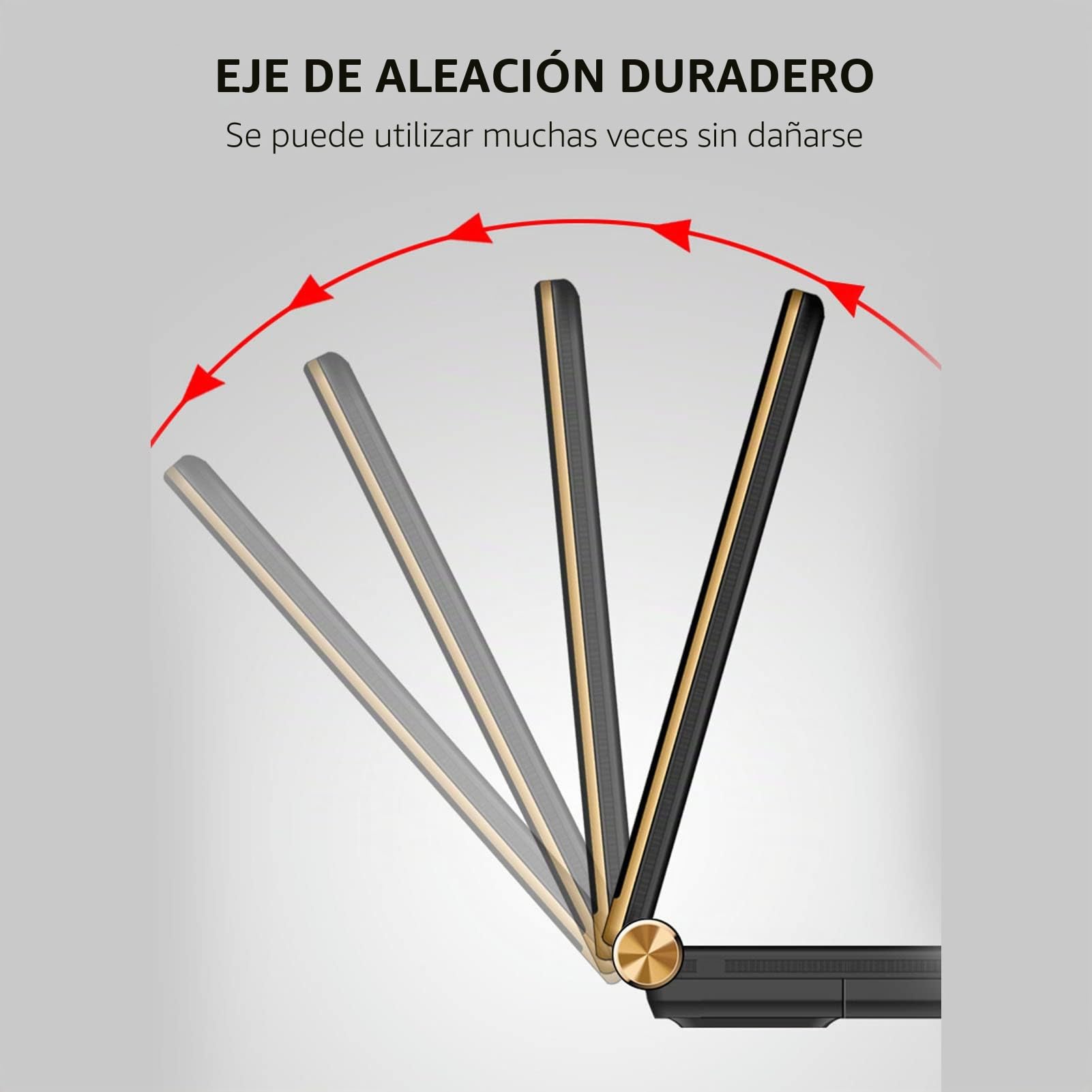Teléfono Flip para Mayores con Botones Grandes, Móvil gsm para Mayores con Botón SOS, Linterna, Altavoz, Radio, Pantalla Dual, Cámara, 8 Números Familiares (Oro)