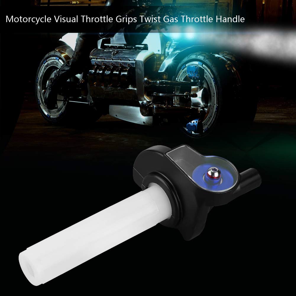 Qiilu tirage Rapide Moto, Poignées de Poignée de Accélérateur Throttle Poignées de Gaz Visuel de 2mm Poignée de Gaz Gaz pour Dirt Bike ATV(Bleu)