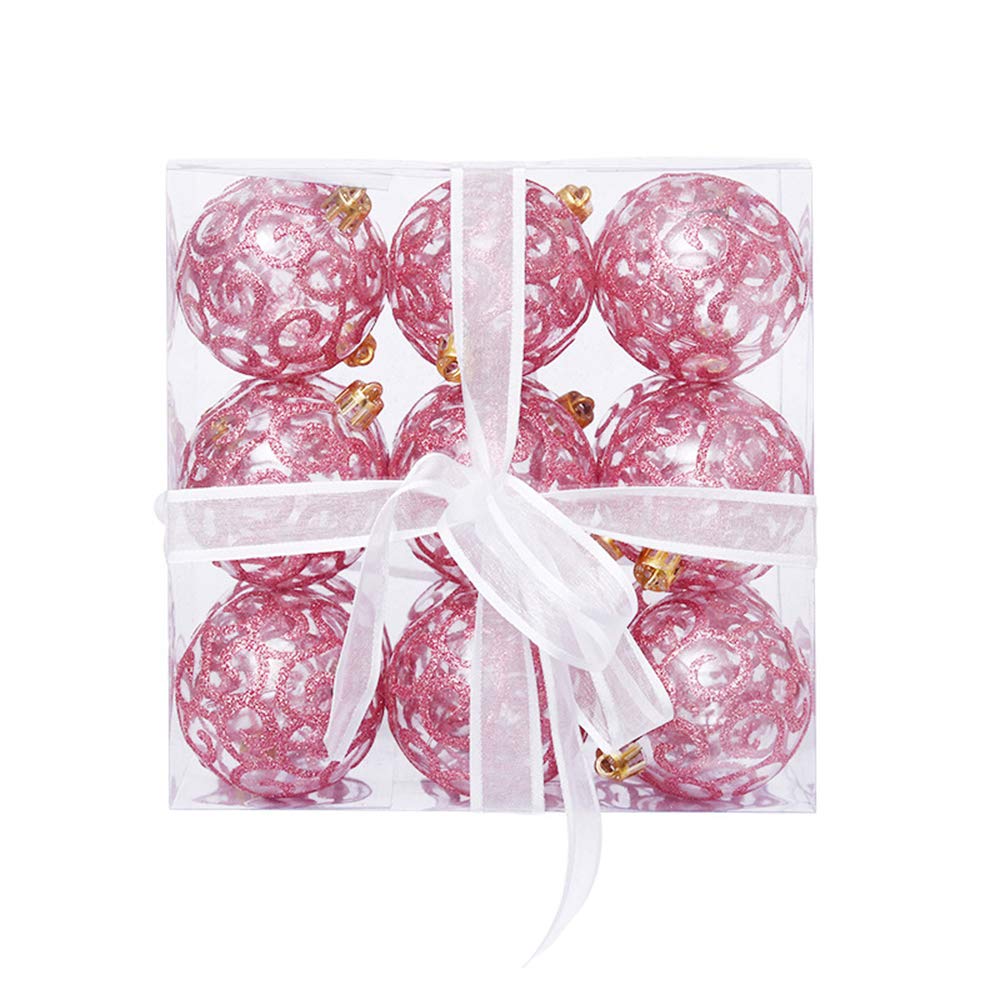 Weihnachtsbaum-Dekorationskugel-Set, transparente Weihnachtskugeln, Familienfest, Hochzeit, Zusammenkünfte, Dekoration, bruchsicher, 6 cm, 5 Stück