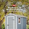 Keter Manor 4×6 Resin Outdoor Storage Shed Kit-Perfect to Store Beach Chairs and Lawn Mower