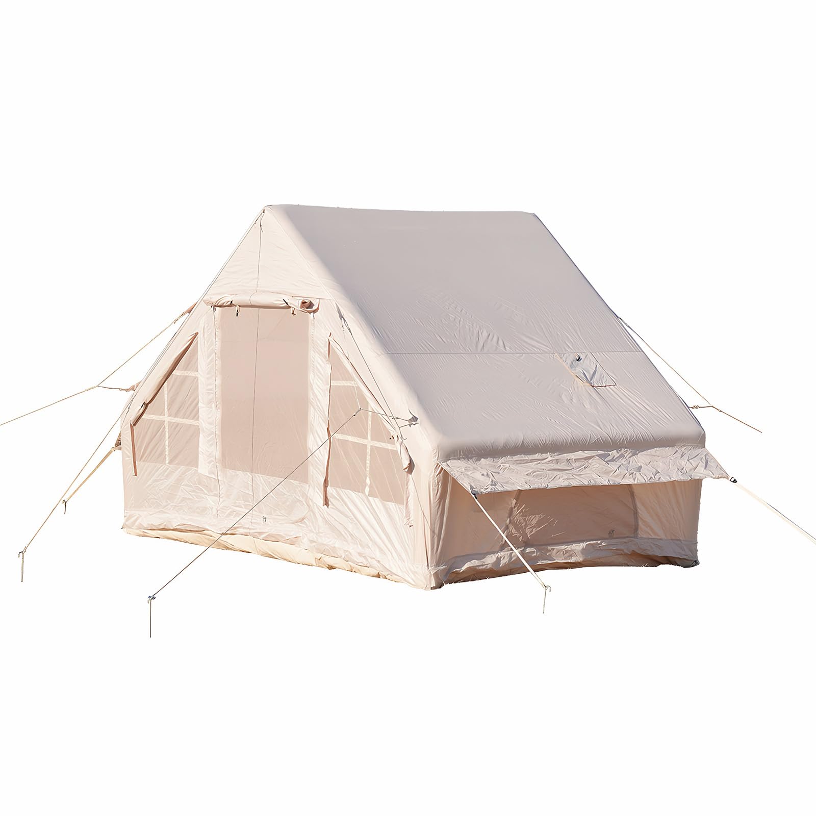 Tende da Campeggio Gonfiabile 6.3m2 Impermeabile PU3000+ con Pompa Resistente al rifugio Oxford Glamping Escape Family Outdoor Adventure Breathable Mesh Structure Quick Setup