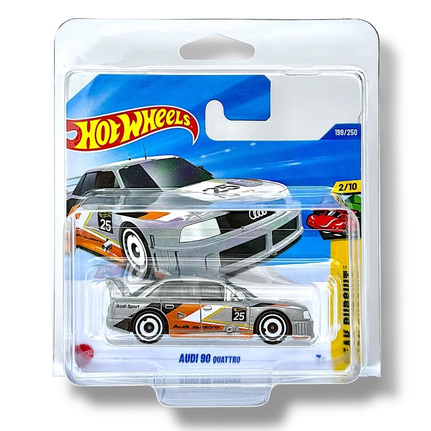 Hot Wheels Audi 90 Quattro (Silver, White, Black & Orange) 2/10