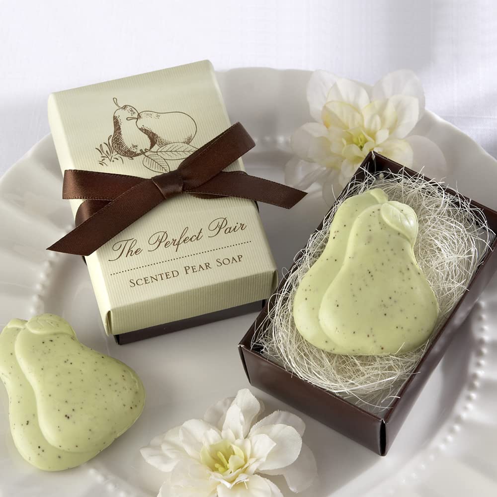 Kate Aspen The Perfect Pair Scented Pear Soap Wedding Favor Set of 4