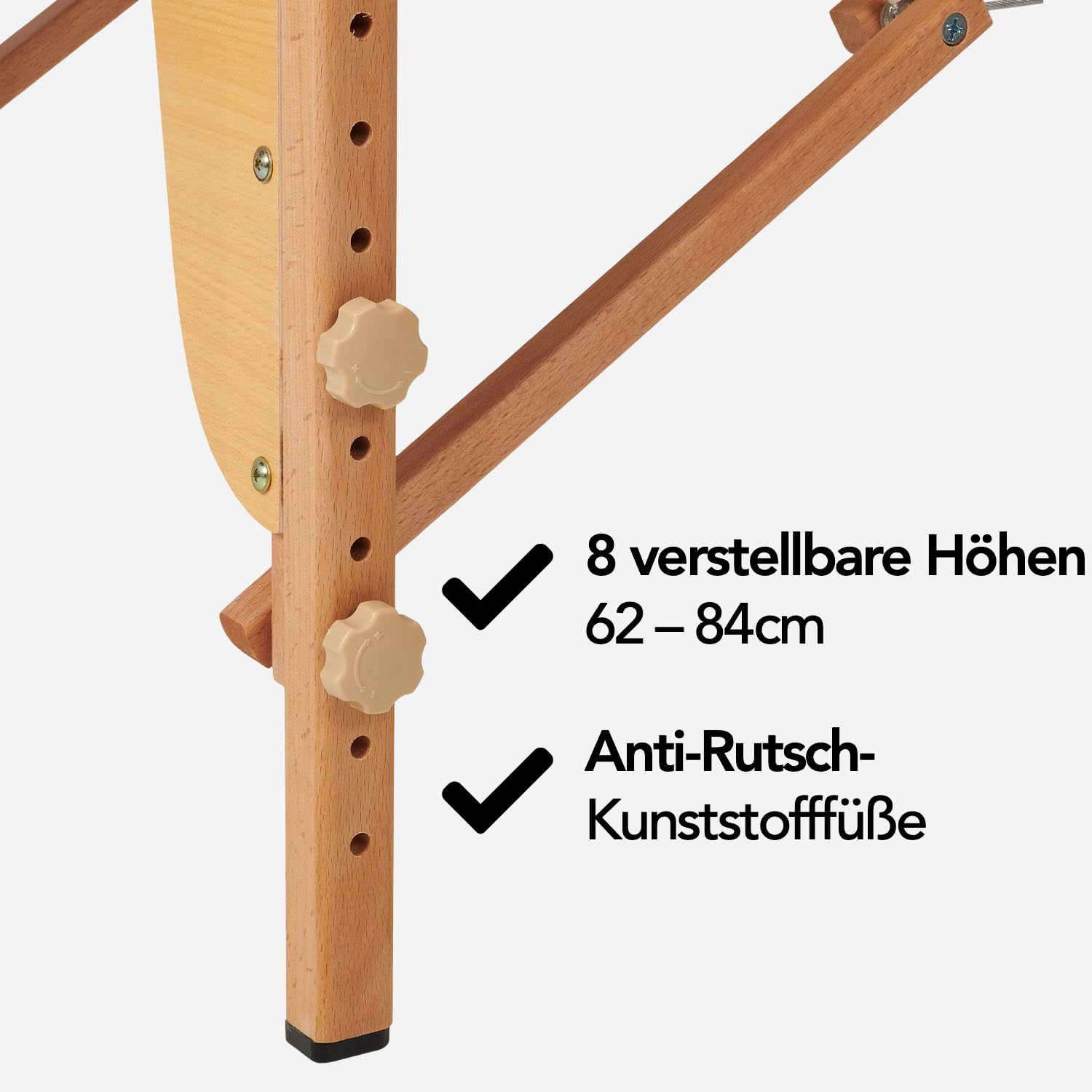 Brixy Klappbare Massagetafel, professionelle Behandlungsbank mit 250 kg Tragkraft, 8-Fach höhenverstellbar und Tragetasche, Schwarz