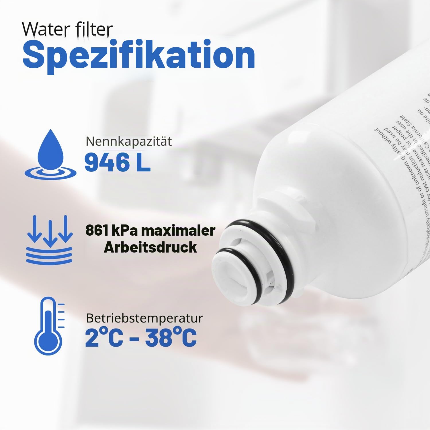 Bosch Ultra Clarity Pro Wasserfilter (BORPLFTR50), Kunststoff