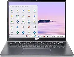 Acer Laptop Chromebook Plus 514 com Tela Sensível ao Toque, Intel 8-Core i3-N305, 8GB LPDDR5, SSD de 512 GB, Tela FHD IPS de 14 Polegadas, Wi-Fi 6E, Webcam FHD 1080P