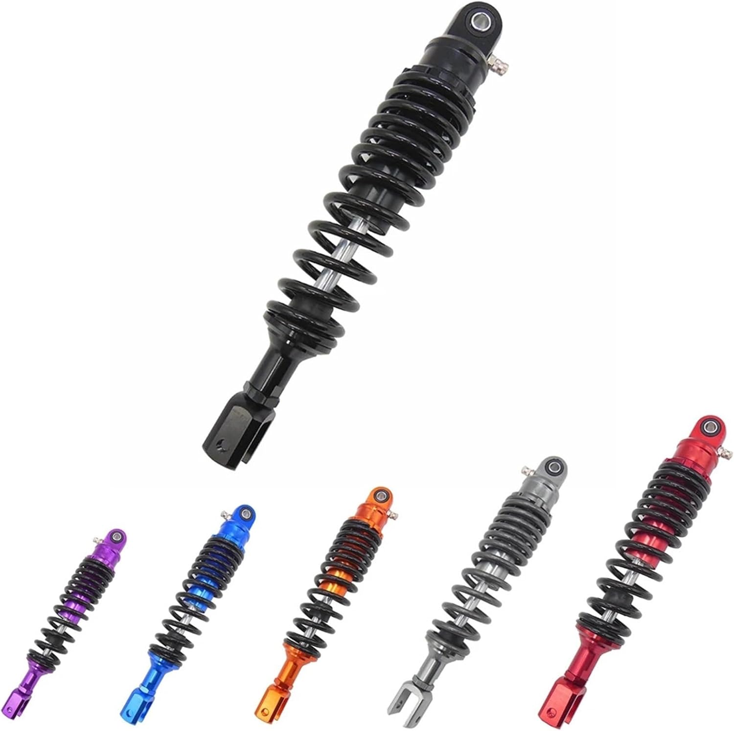 Compatible With BWS XMAX Aerox Dio Zoomer ATV Universal 320mm/12.5" Motorcycle Air Rear Suspension(Purple)