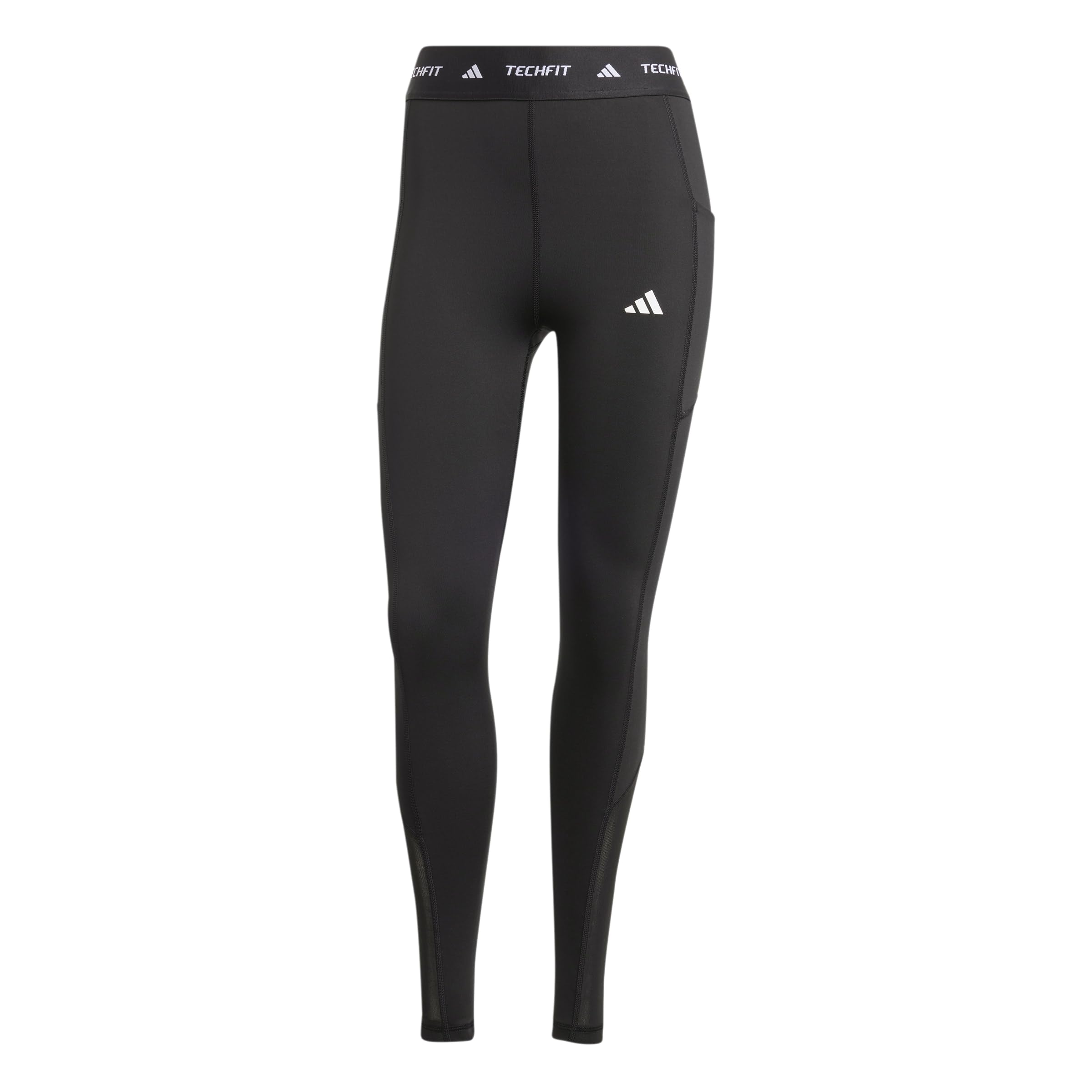 adidas Women's Techfit Stash Pocket Full Length Leggings Tights, Black, XS