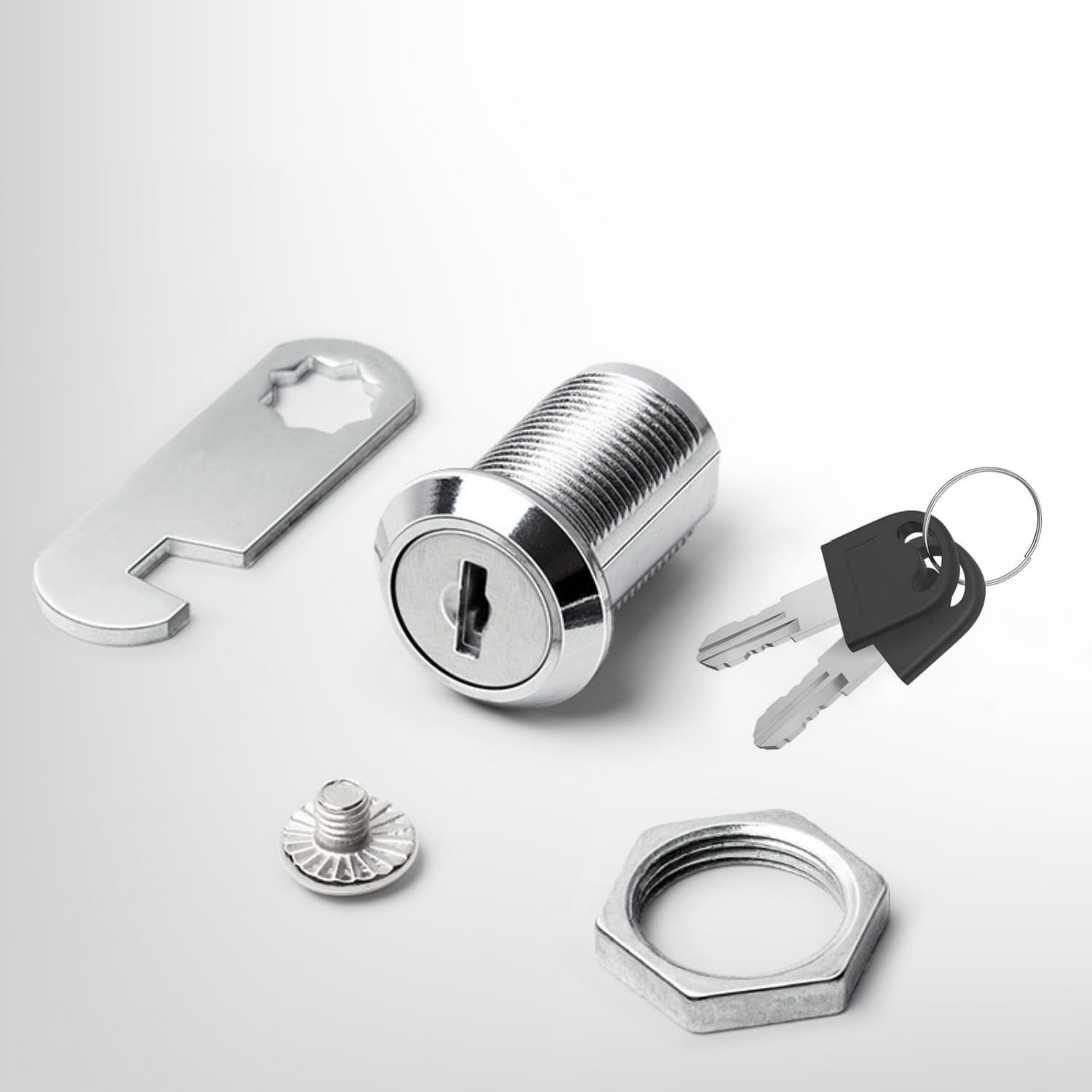 Serratura Set Porta Barile Cassetto Armadio Cassetta Delle Lettere Armadietto Armadietto Per Serrature Mobili Di Sicurezza 16/20/25/30mm Con 2 Chiavi - Foto 5