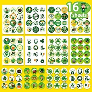 St Patrick's Day Stickers for Irish Party Favours Celebrating Decorating Crafting Scrapbooking Cards Gift