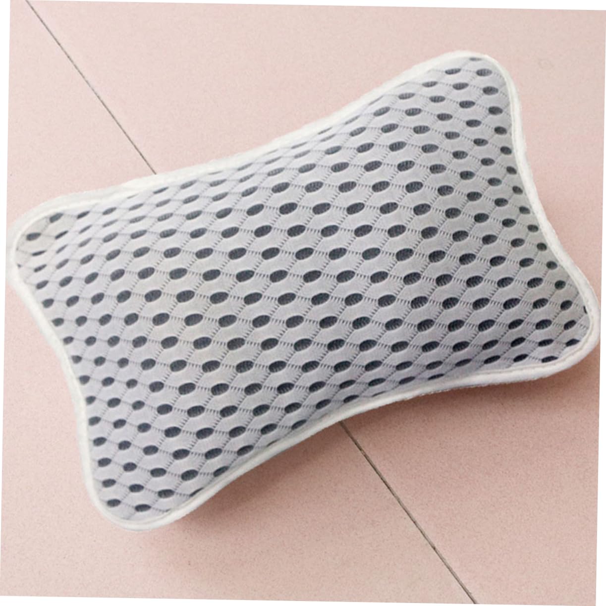 3 Pezzi Cuscino Bagno Antiscivolo Poliestere per Spalle e Adattabile Spa con Ventose Resistenti