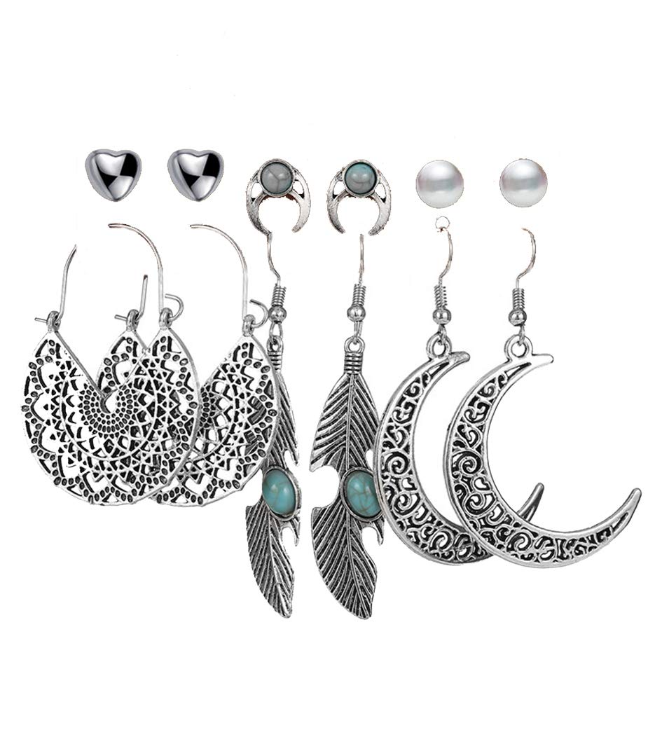 See full amazon price history chart for Jewels Galaxy Pearl Feather Oxidised German Silver Plated 6 Pair of Earrings For Women/Girls (JG-PC-ERG-8610) Jewels Galaxy Pearl Feather Oxidised German Silver Plated 6 Pair of Earrings For Women/Girls (JG-PC-ERG-8610) (B08HZ77NWW) Amazon Price History, Amazon Price Tracker