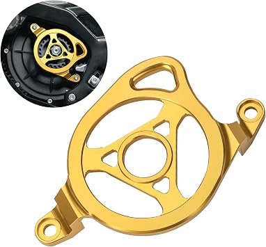 LKV Motor Cover for Surron Light Bee X/S/L1E LBX & Segway X160 X260, 6061-T6 Aluminum Engine Case Saver, Ventilated Metal Guard with Impact Protection Gold