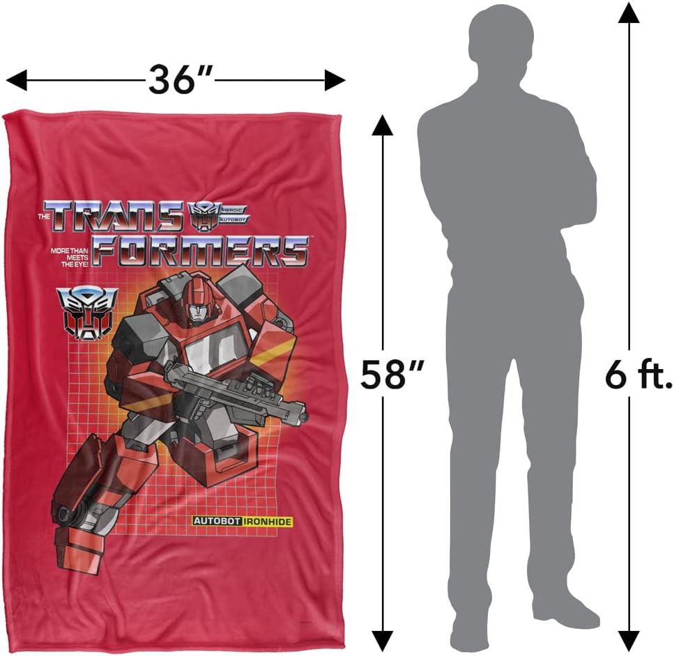 Transformers Ironhide Silky Touch Super Soft Throw Blanket 36" x 58"