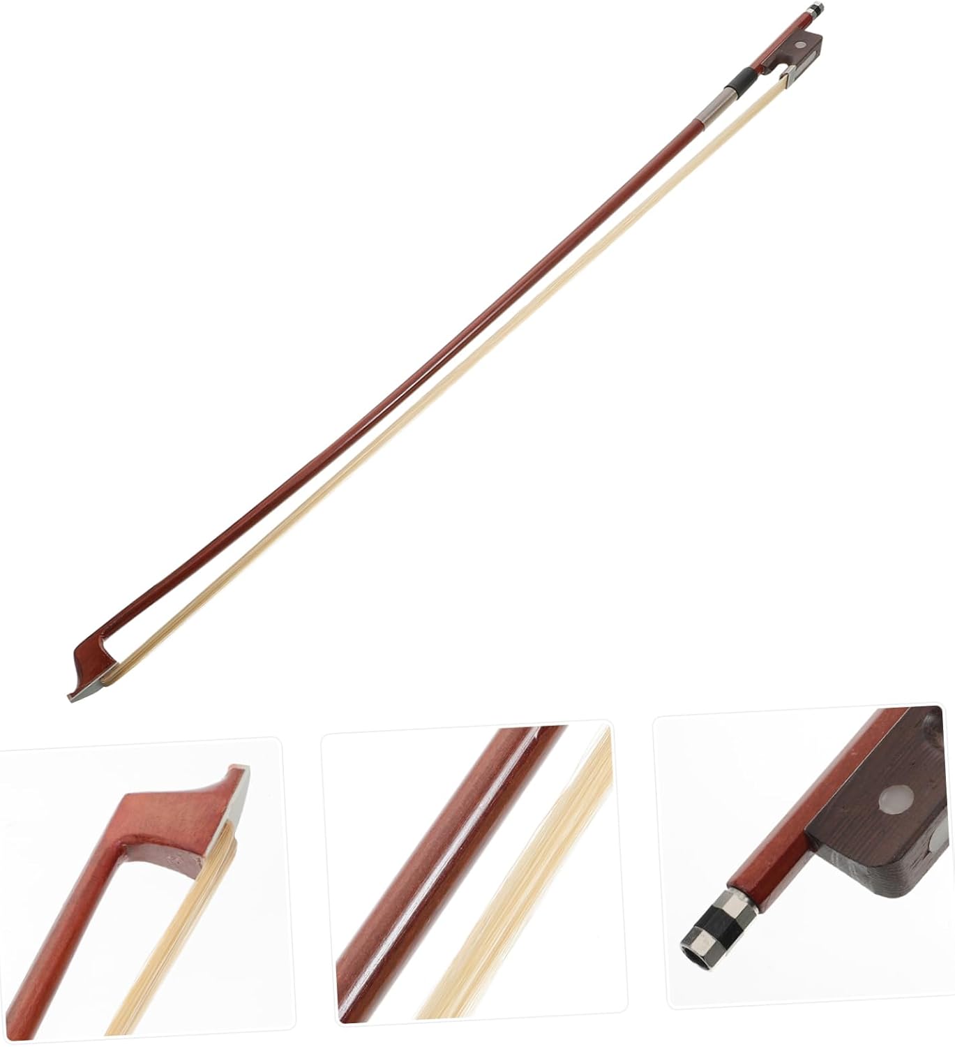 Beaupretty Professional Cello Bow Horsetail Hair Replacement Bow for Cello Practice and Performance Suitable for Beginners and Advanced Players