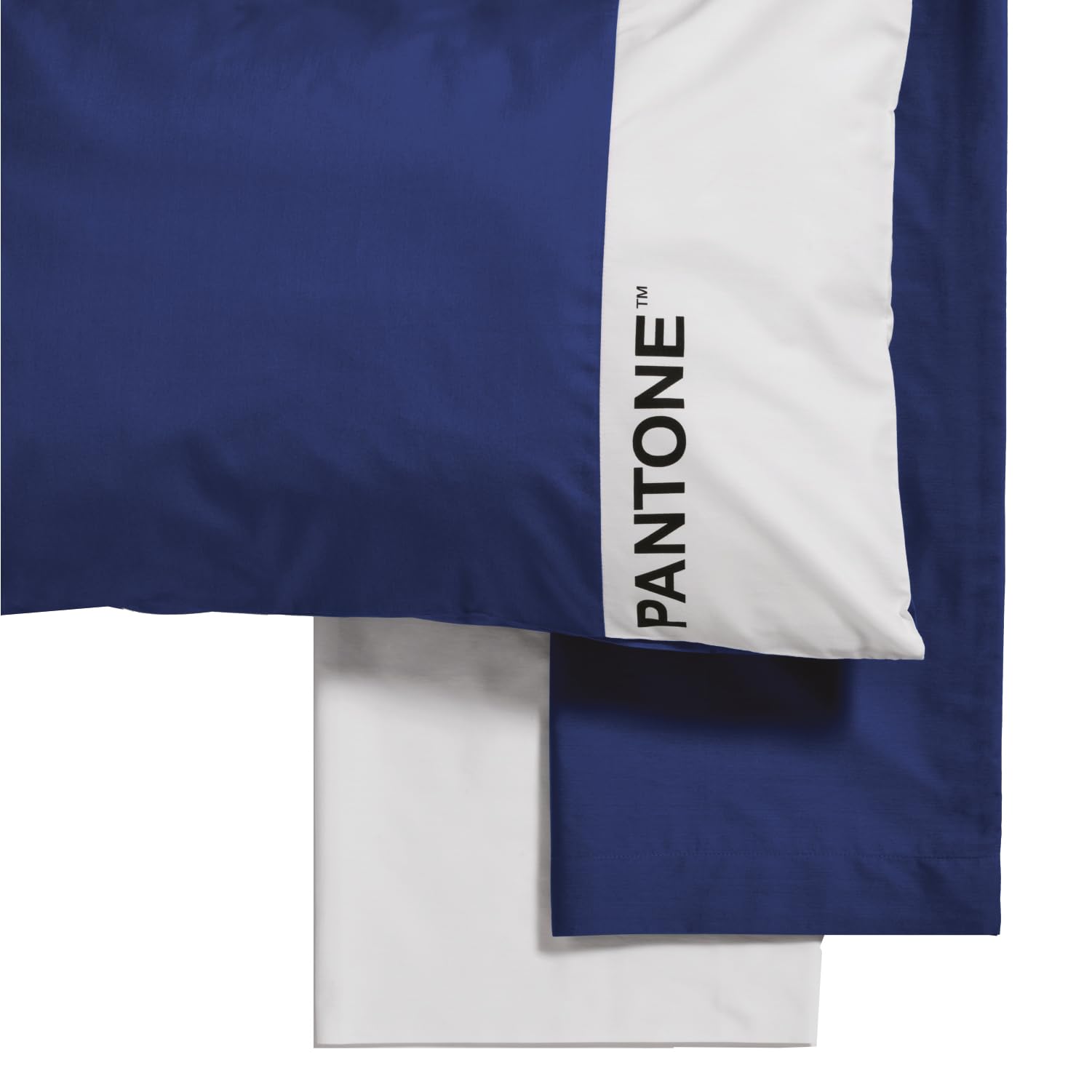 Pantone™ – Complete Bed Set with Double Bed Sheets Cotton 240 x 280 cm + Fitted Bottom Sheet with Double Corners Mattress Cover 180 x 200 cm with Elastic Bands for Mattress up to 30 cm + Pillow Cases