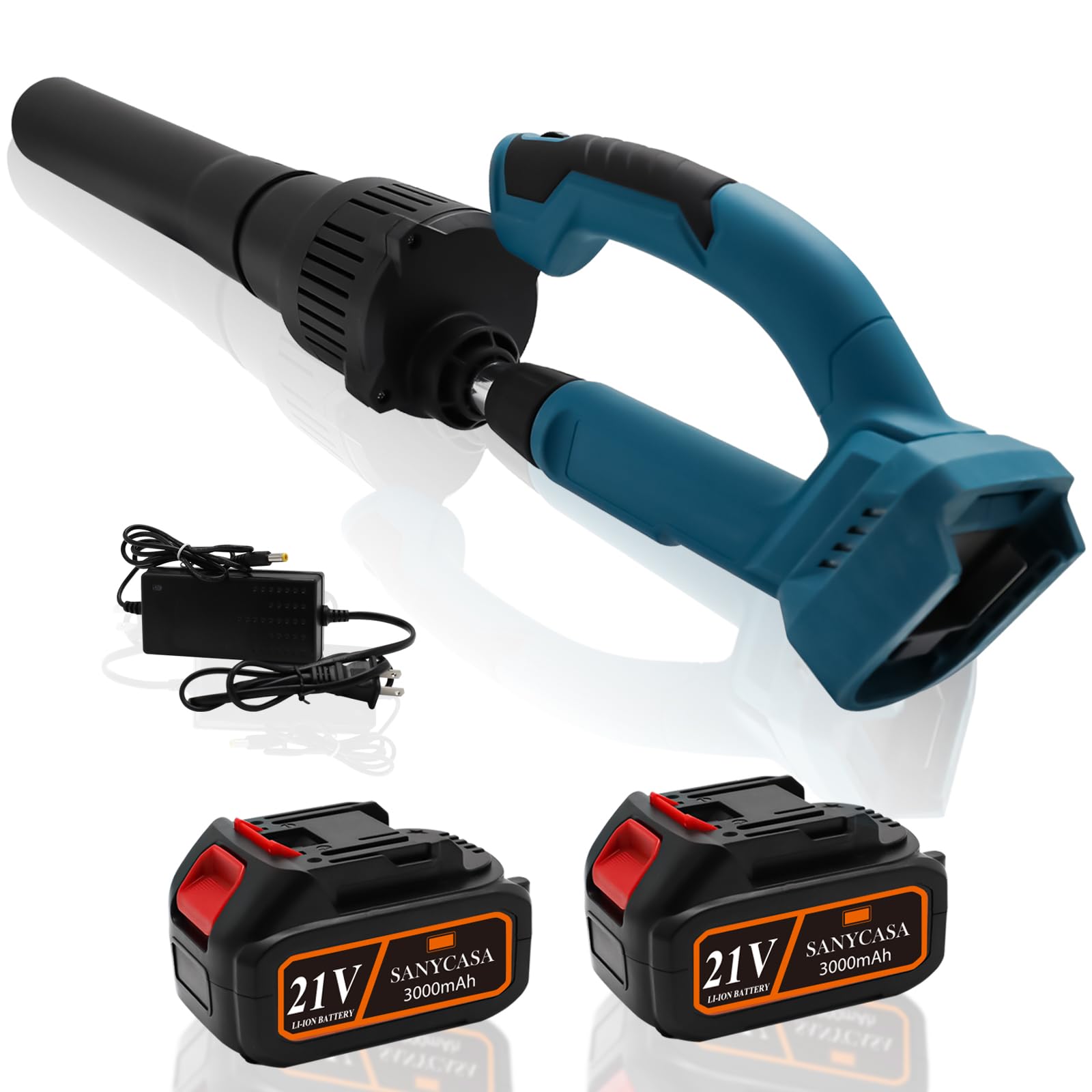 Cordless Leaf Blower,Leaf Blower Cordless with 2x3.0Ah Battery and Charger,450 CFM, 5-Speed Adjustable Handheld Blower for Lawn,Garden Debris (Ultra-Light 0.57lbs)